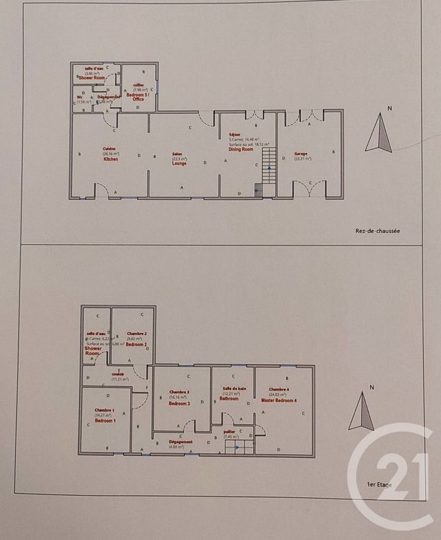 maison à vendre - 6 pièces - 162.0 m2 - DONZY - 58 - BOURGOGNE - Century 21 Agence Ducreux
